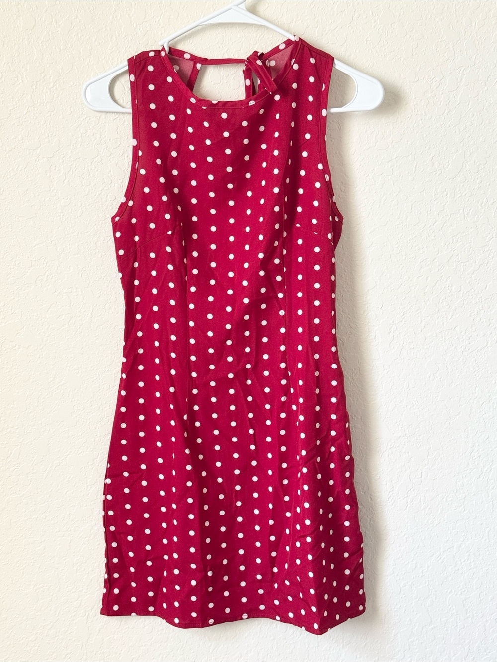 SHEIN Red Polka Dot Mini Dress